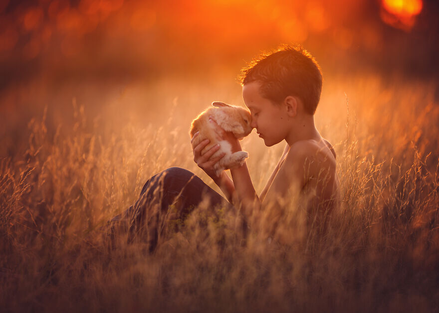 I Love Photographing The Gentle Nature Of My Children With Animals