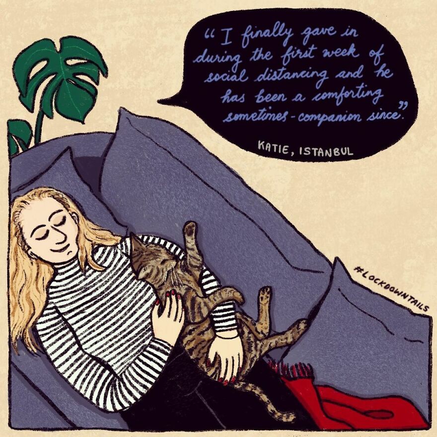 I Made A Series Of Illustrations Of Pet Parents In Lockdown