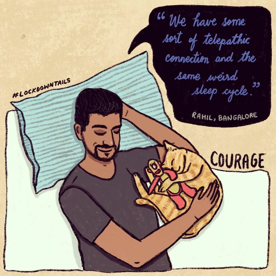 I Made A Series Of Illustrations Of Pet Parents In Lockdown