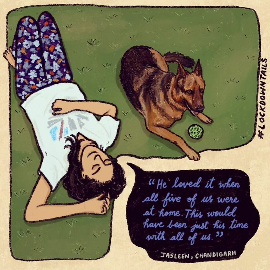 I Made A Series Of Illustrations Of Pet Parents In Lockdown