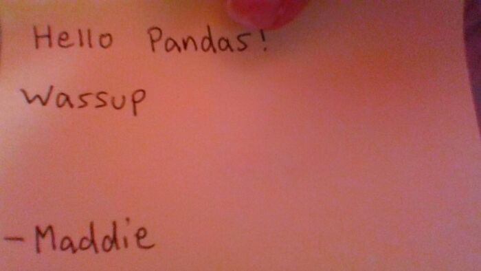 My Handwriting, Not Anything Special.