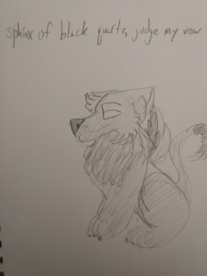 Went With One Of The More Unusual Pangrams... Complete With Illustration