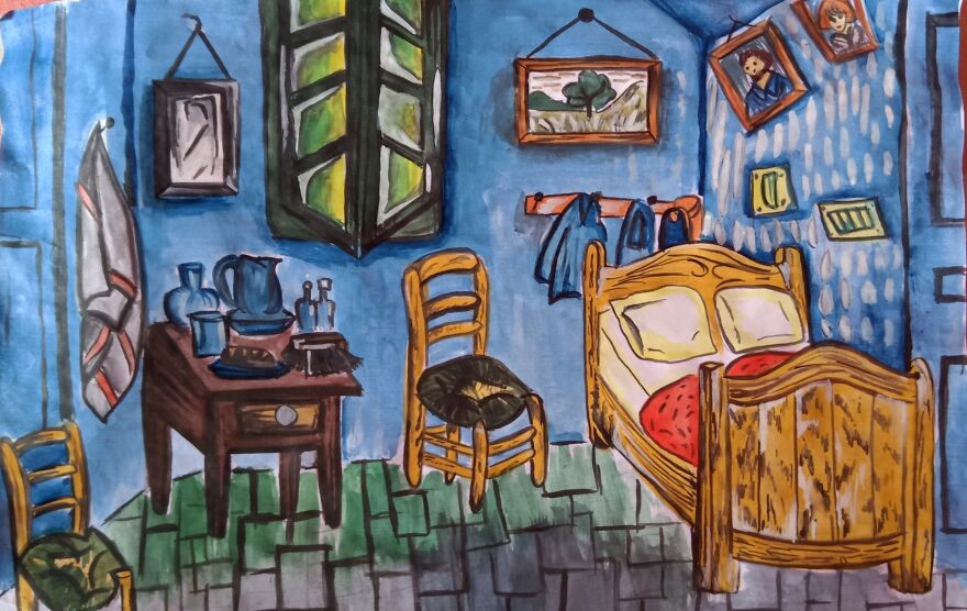 I Spent A Lot Of Days Recreating Those Famous Paintings Using Watercolor !!!!