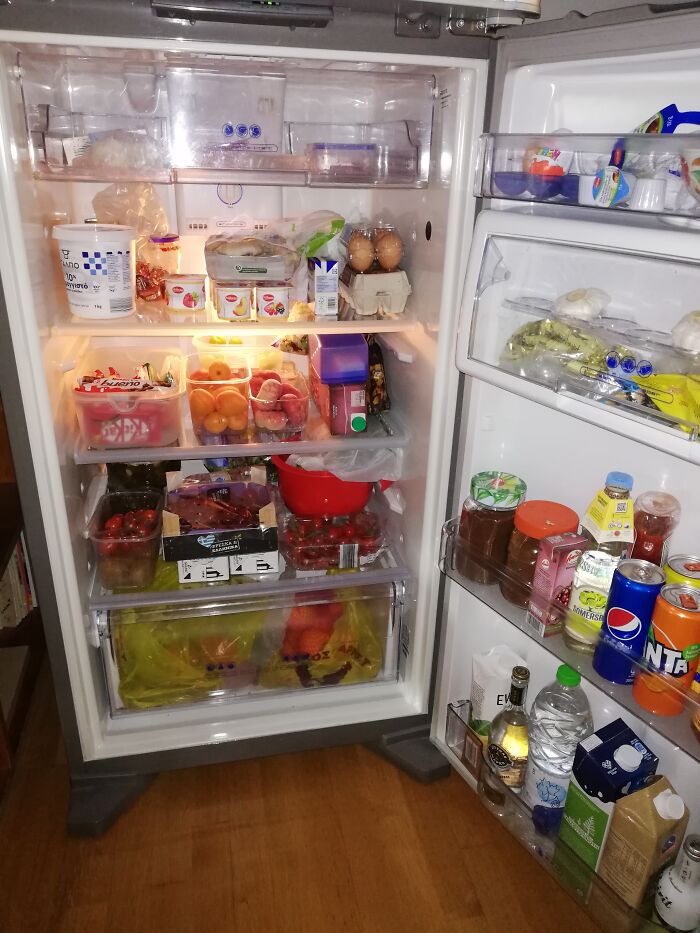 Athens-Greece. Don't Be Fooled By The Fruits, The Yummy Unhealthy Stuff Is In The Cabinet Right Next To The Fridge