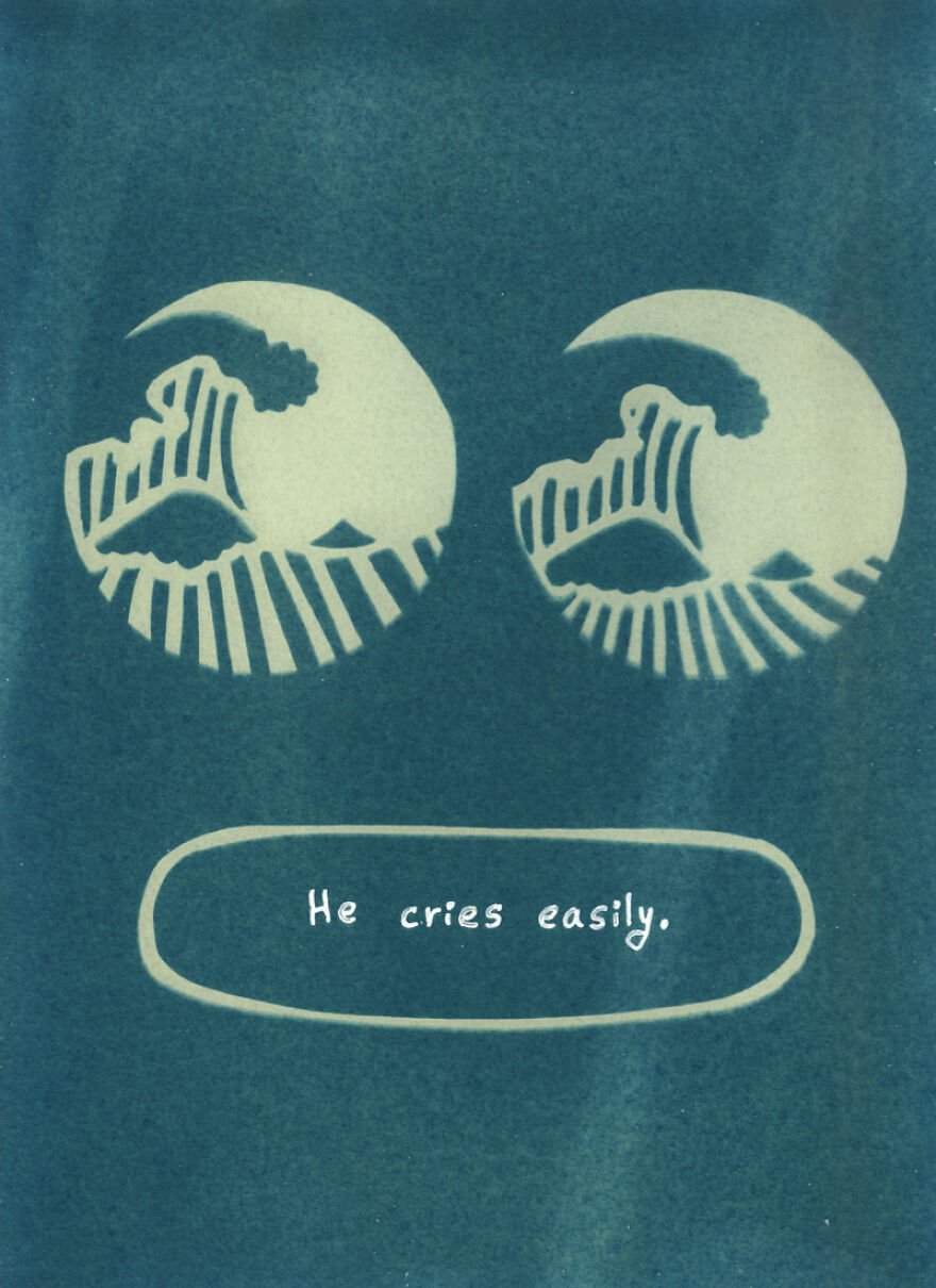 I Made A Cyanotype Comic About My Dad I Made A Cyanotype Comic About My Dad