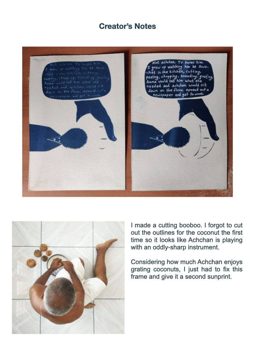 I Made A Cyanotype Comic About My Dad