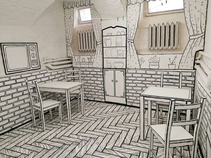 This Unusual Cafe In Russia Looks Like A Comic Book (25 Pics)