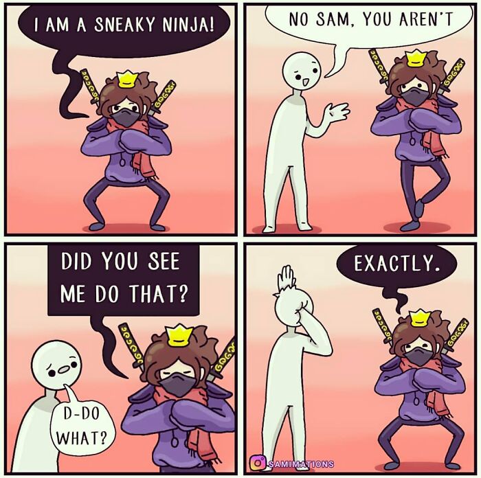 I Am The Sneaky Ninja-I Move So Fast, It Appears That I'm Barely Moving