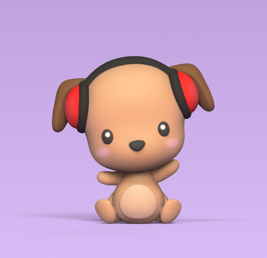 Dog With Headphones