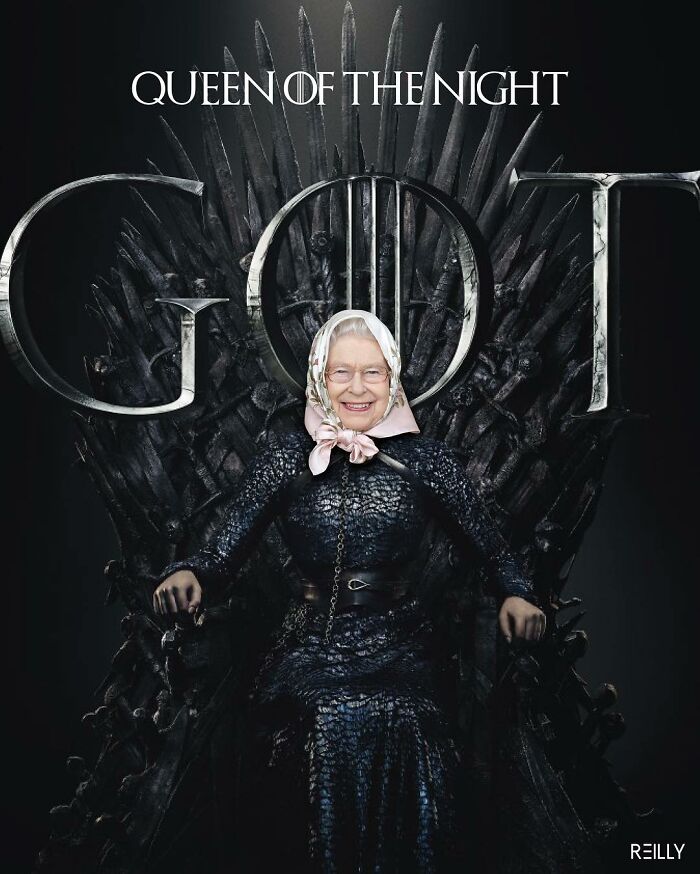 This Guy Uses Queen Elizabeth As Inspiration For His Hilarious Montages (66 Pics)