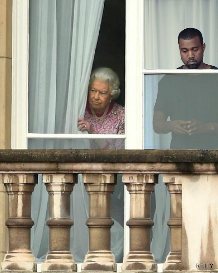 This Guy Uses Queen Elizabeth As Inspiration For His Hilarious Montages (66 Pics)