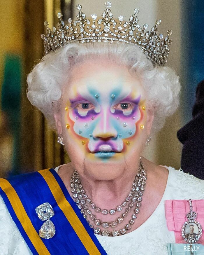 This Guy Uses Queen Elizabeth As Inspiration For His Hilarious Montages (66 Pics)