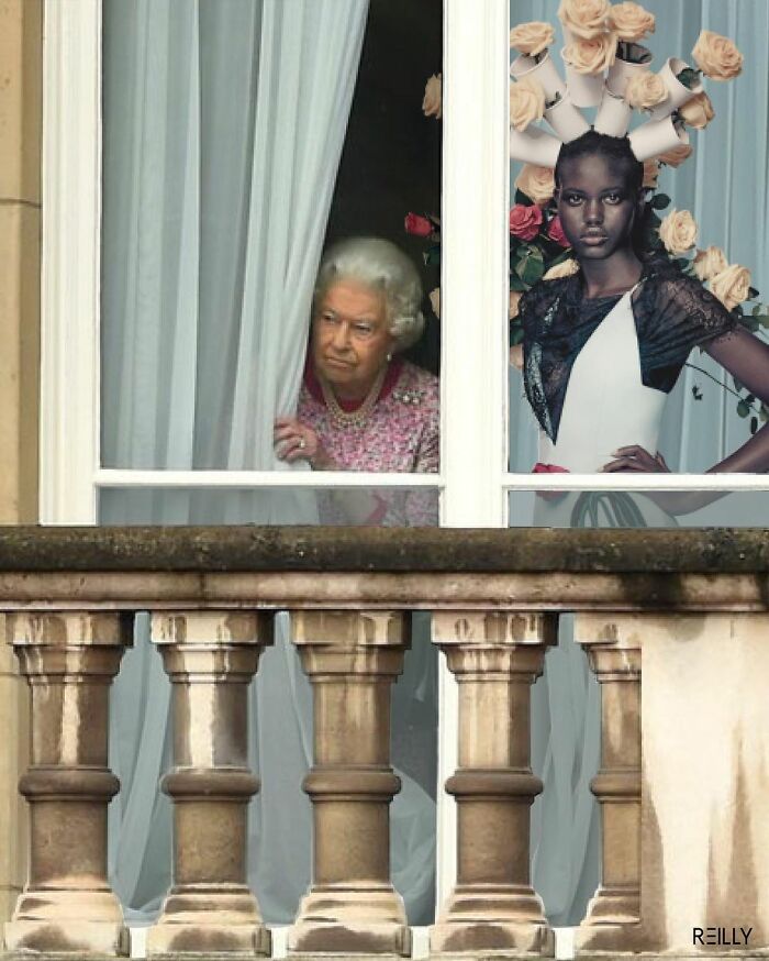 This Guy Uses Queen Elizabeth As Inspiration For His Hilarious Montages (66 Pics)