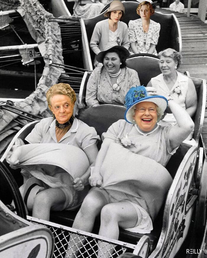 This Guy Uses Queen Elizabeth As Inspiration For His Hilarious Montages (66 Pics)