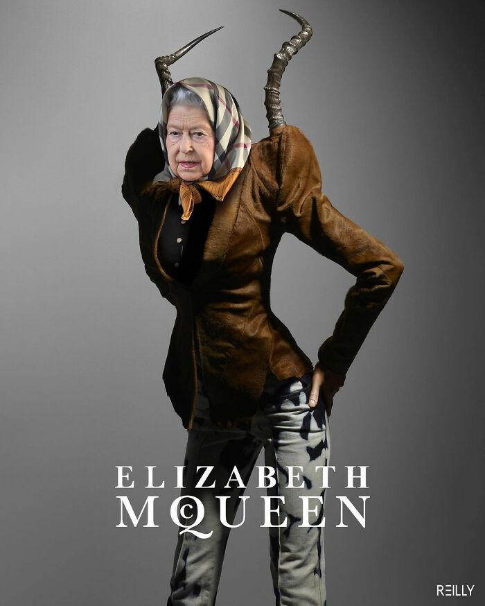 This Guy Uses Queen Elizabeth As Inspiration For His Hilarious Montages (66 Pics)