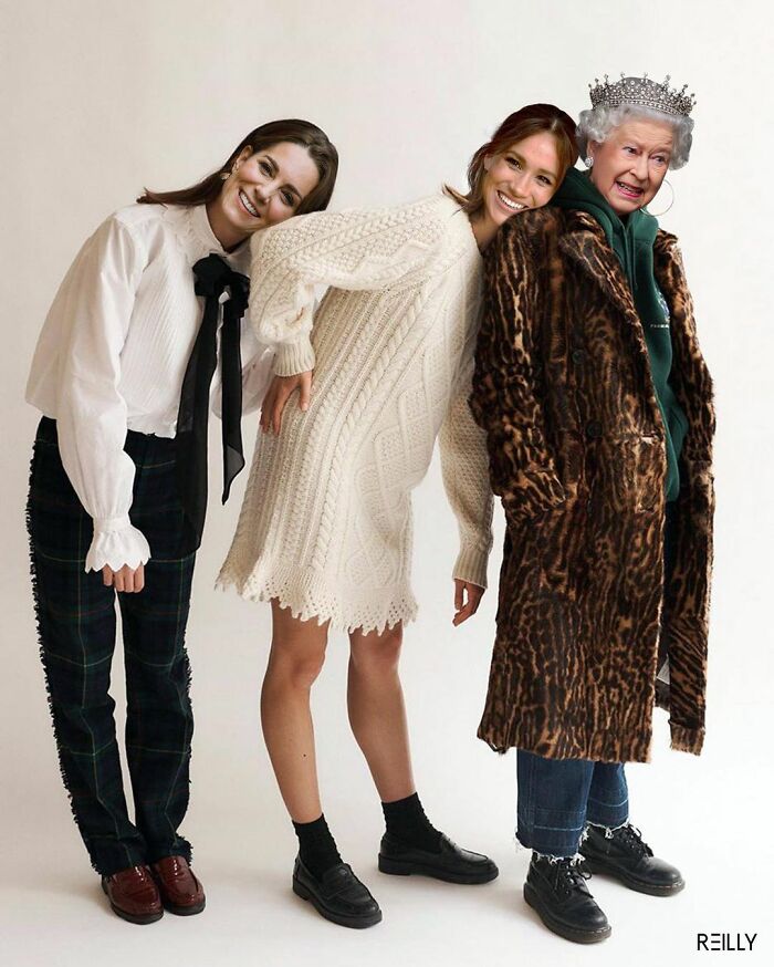 This Guy Uses Queen Elizabeth As Inspiration For His Hilarious Montages (66 Pics)