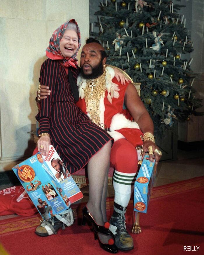 This Guy Uses Queen Elizabeth As Inspiration For His Hilarious Montages (66 Pics)