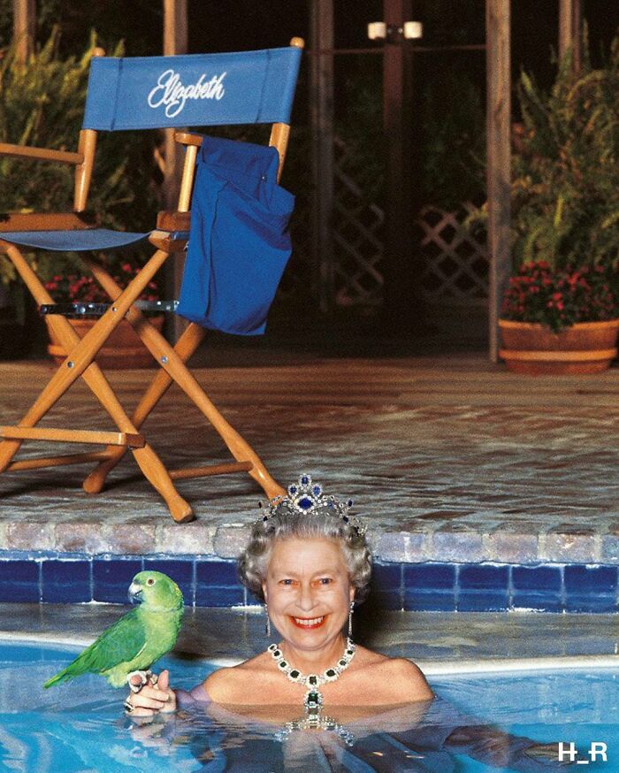 This Guy Uses Queen Elizabeth As Inspiration For His Hilarious Montages (66 Pics)