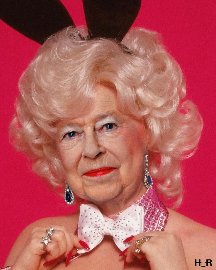 This Guy Uses Queen Elizabeth As Inspiration For His Hilarious Montages (66 Pics)