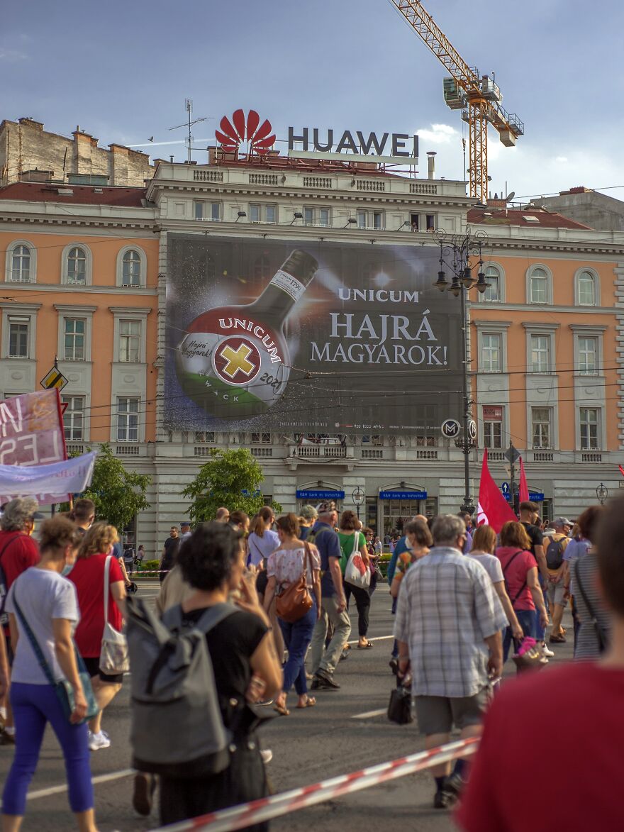 Budapest Demonstration "No Fudan"