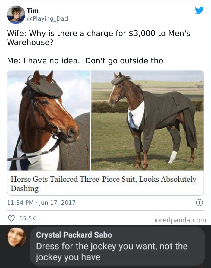 Dress For The Jockey You Want, Not The Jockey You Have