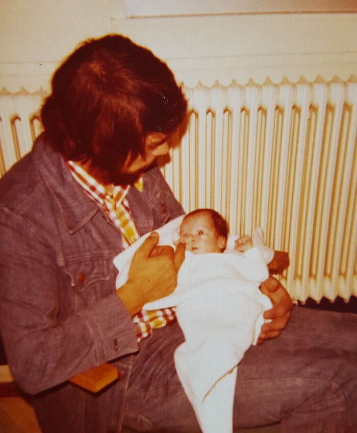 My Holding Ne For Te First Time. Had Been In An Incubator For A Month