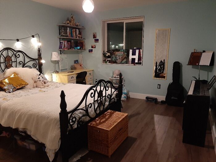 My Room! My Mom And I Did Drywall, Flooring, And Fixtures