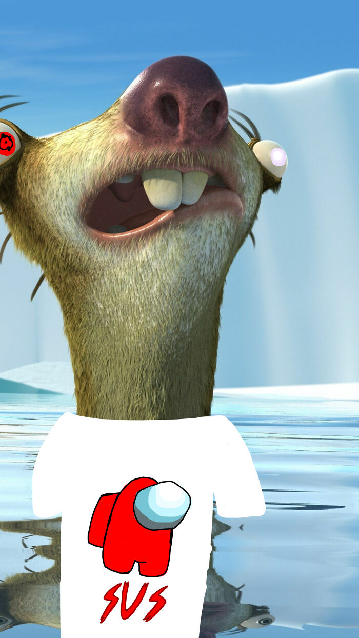 Among Us Sloth! Notice His Eyes~