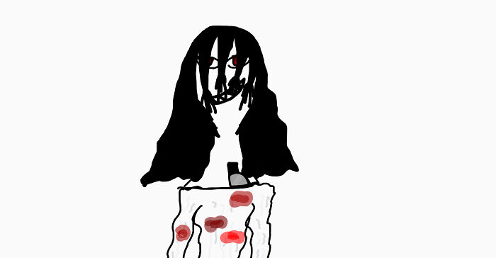 This Is The Fourth Anime Character I Created. (She's Possessed By A Ghost And Has Chosen To Remain Anonymous)