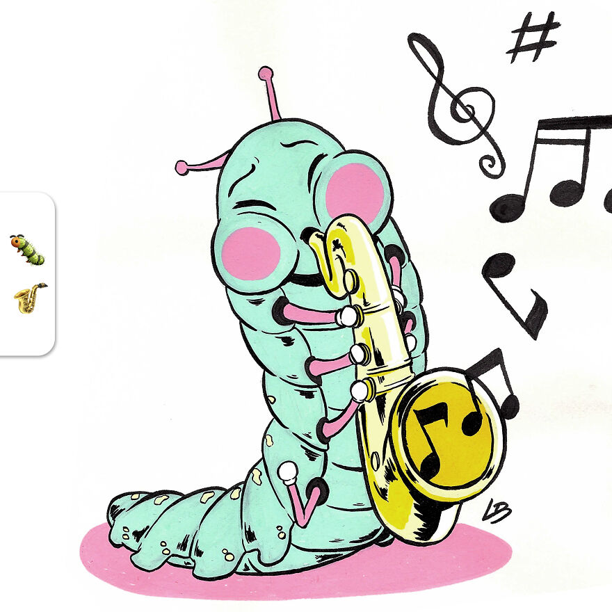 I Asked My Community Combinations Of Emojis To Make Drawings Out Of It And Here Is The Result.