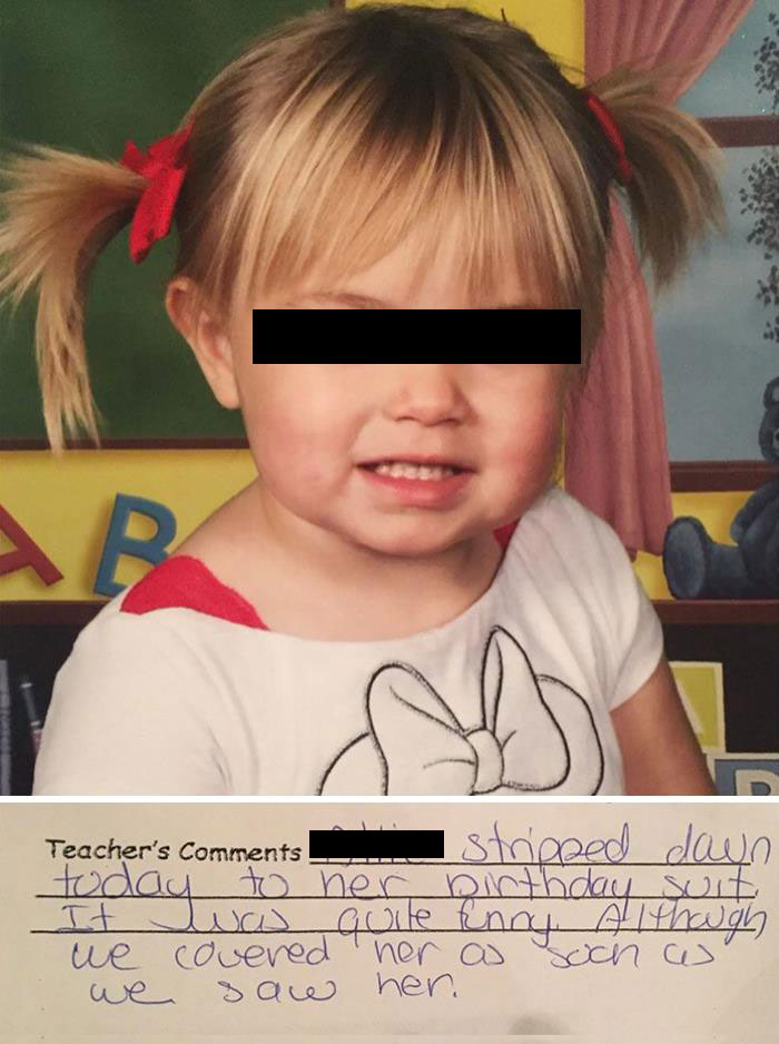 The Ultimate Juxtaposition Of Naughty And Nice Came Home In Allie’s Folder Today