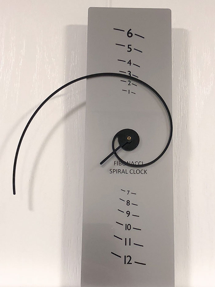 I Found This Fibonacci Clock At A Clinic