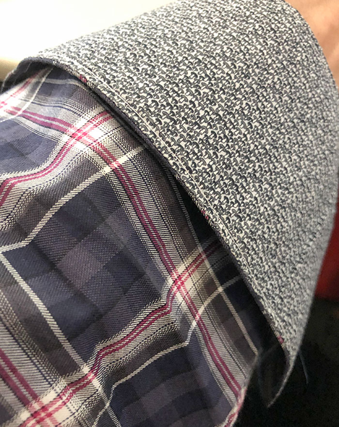 My Shirt's Cuff Has Thousands Of Mushrooms Printed On It