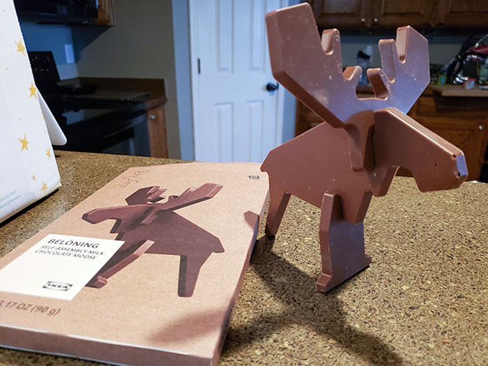IKEA Sells A Kit To Build A Chocolate Moose, So Naturally I Bought One