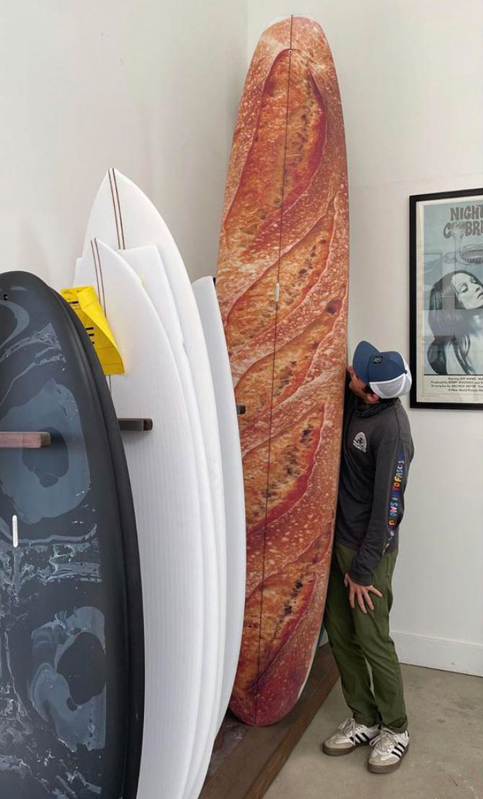 My Friend’s New Surfboard Was Made To Look Like A Baguette