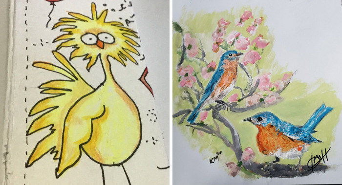 Hey Pandas, Post Your Best Drawing Of A Bird