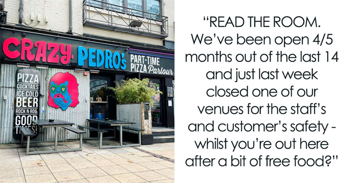 Pizza Bar In Manchester Is Trying To Get Back On Their Feet After Being Closed For Most Of The Year And Claps Back At Influencer Looking For A Free Meal