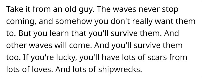 “Take It From An Old Guy”: Older Person Shares Wise Advice On Dealing With The Loss Of A Loved One