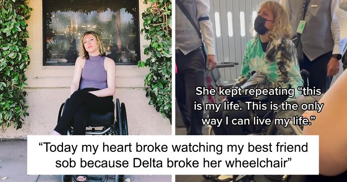 The Internet Is Calling Out Delta Airlines For Damaging This Woman’s Wheelchair And Making Her Cry