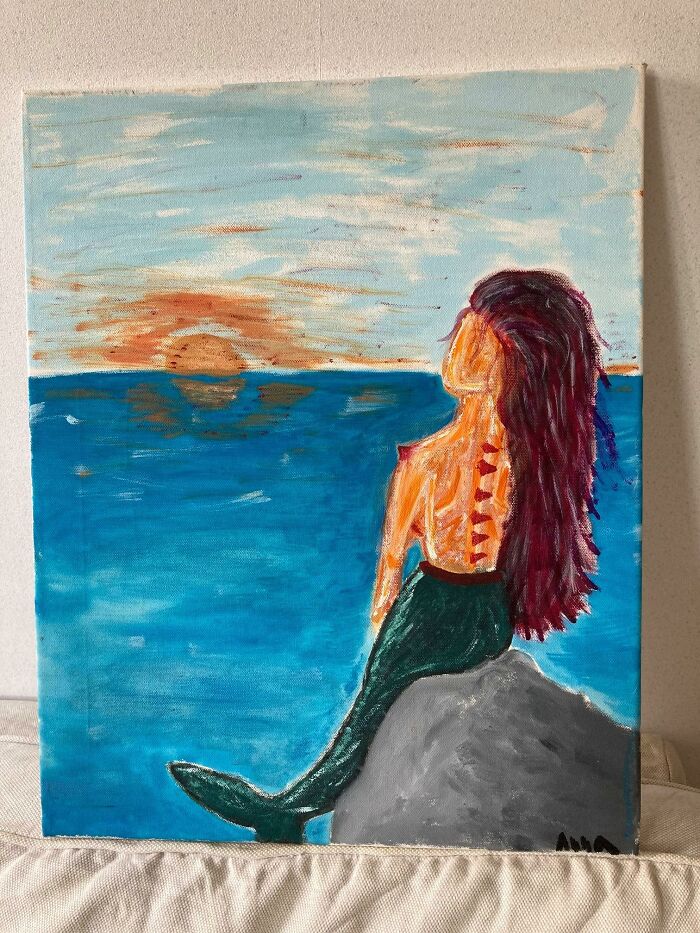 Poor Mermaid. Not Only Has She Lost Her Face - She's Also Got A Really Nasty-Looking Pimple On Her Shoulder. Shabitat, Brighton, UK