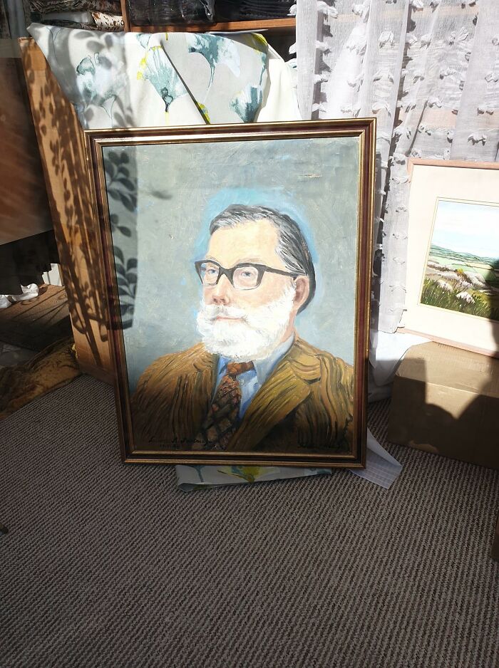 Saw This Amazing Work Of Art In A Charity Shop In Camborne, Cornwall Recently! Uplifting Stuff Yay!!!!!