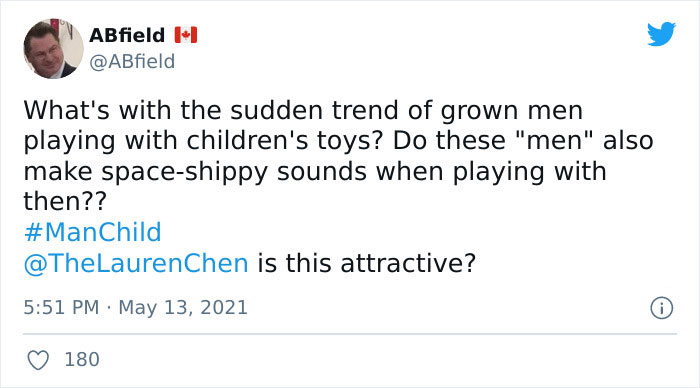 Guy Mocks Men Playing With Children's Toys - Faces An Instant Shutdown Guy Mocks Men Playing With Children's Toys - Faces An Instant Shutdown