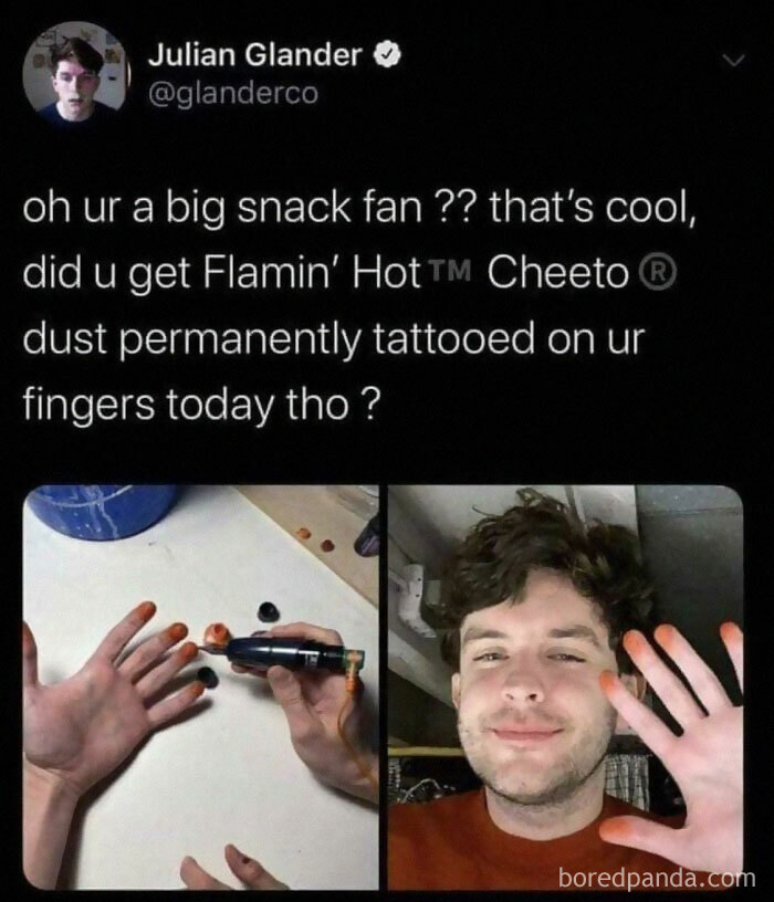 Thanks I Hate Permanent Cheeto Dust