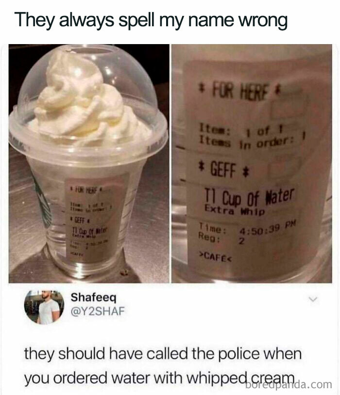 Thanks, I Hate Water With Whipped Cream