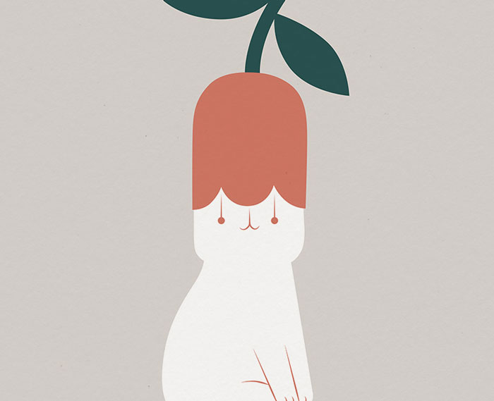My 26 Minimal Illustrations For Plant And Cat Lovers