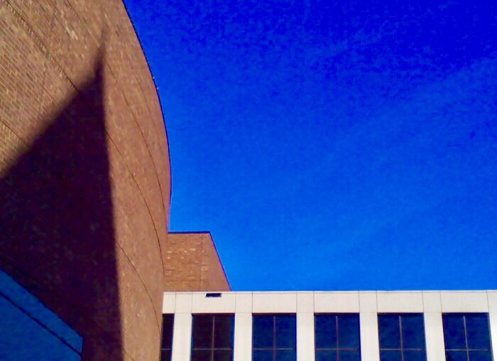 Church Steeple Shadow On Brick