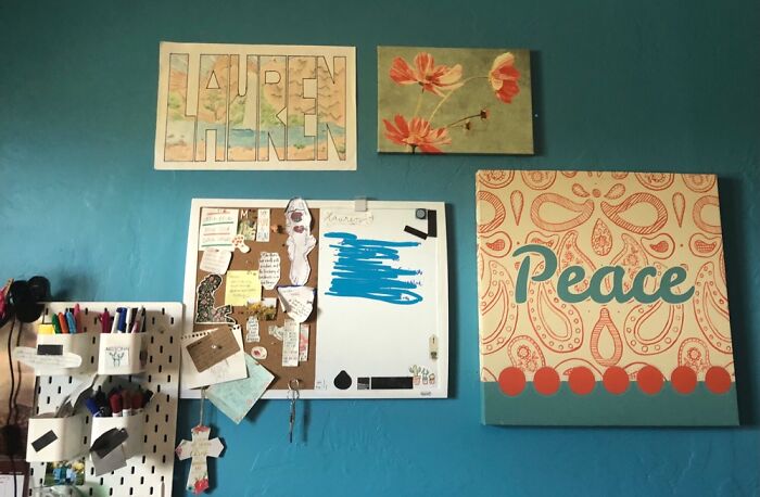 Painted & Decorated As An 11yo Thinking I Was Being Cool, Yrs Later, Haven’t Changed It.