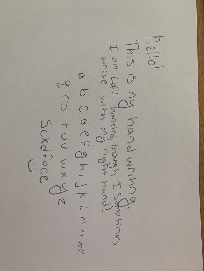 Here’s My Handwriting!