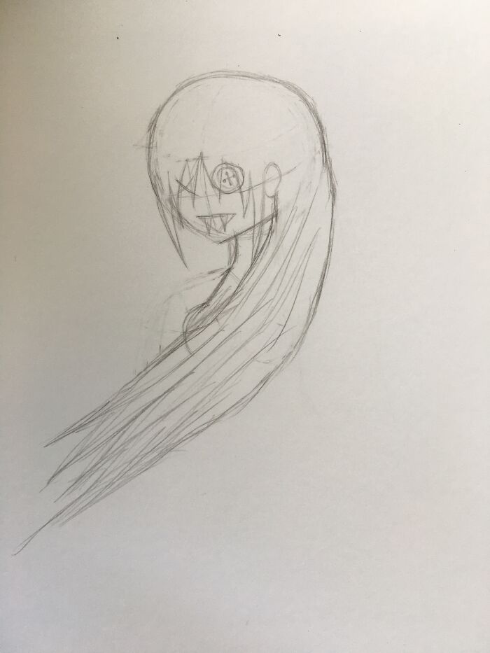 It’s Just A Sketch She Is A Doll That Appears Constantly