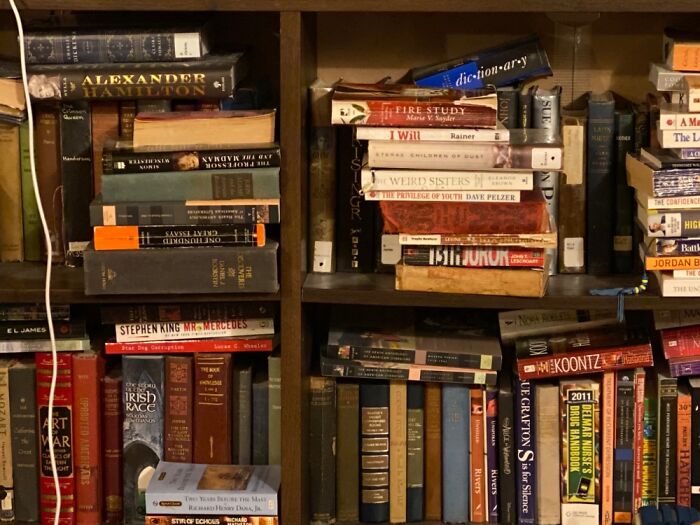 Books, I Have Over 500 Books That I’ve Collected Over The Years. This Is A Small Section.